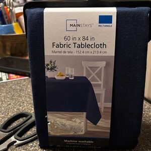 Mainstays Dark Blue Rectangle Tablecloth
